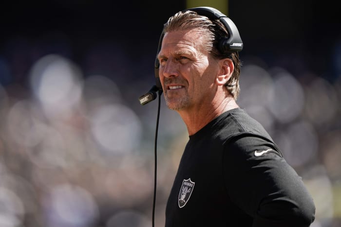 Coaching under Jon Gruden in Las Vegas, Greg Olson helped Derek Carr grow within the confines of his offense and put up the best numbers of his career.
